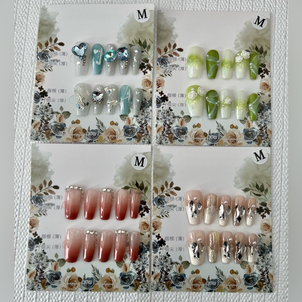 New Press on nail set of 4